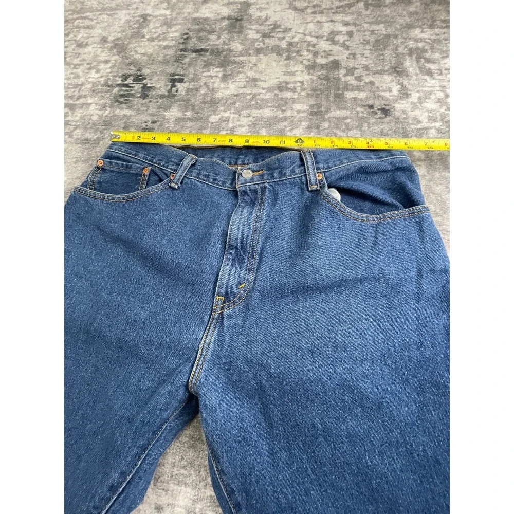 Levi's Mens 38x32 517 Boot Cut Jeans Dark Blue Denim Western Workwear Classic